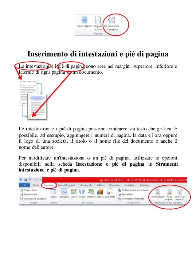 scarica stili word